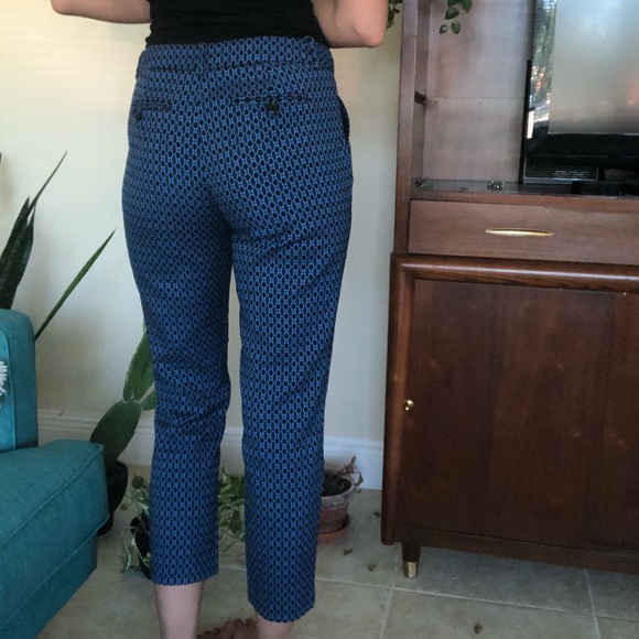 Blue Mid-Rise Slim Ankle Pants - Size 6 (EUC) - Picture 3 of 3